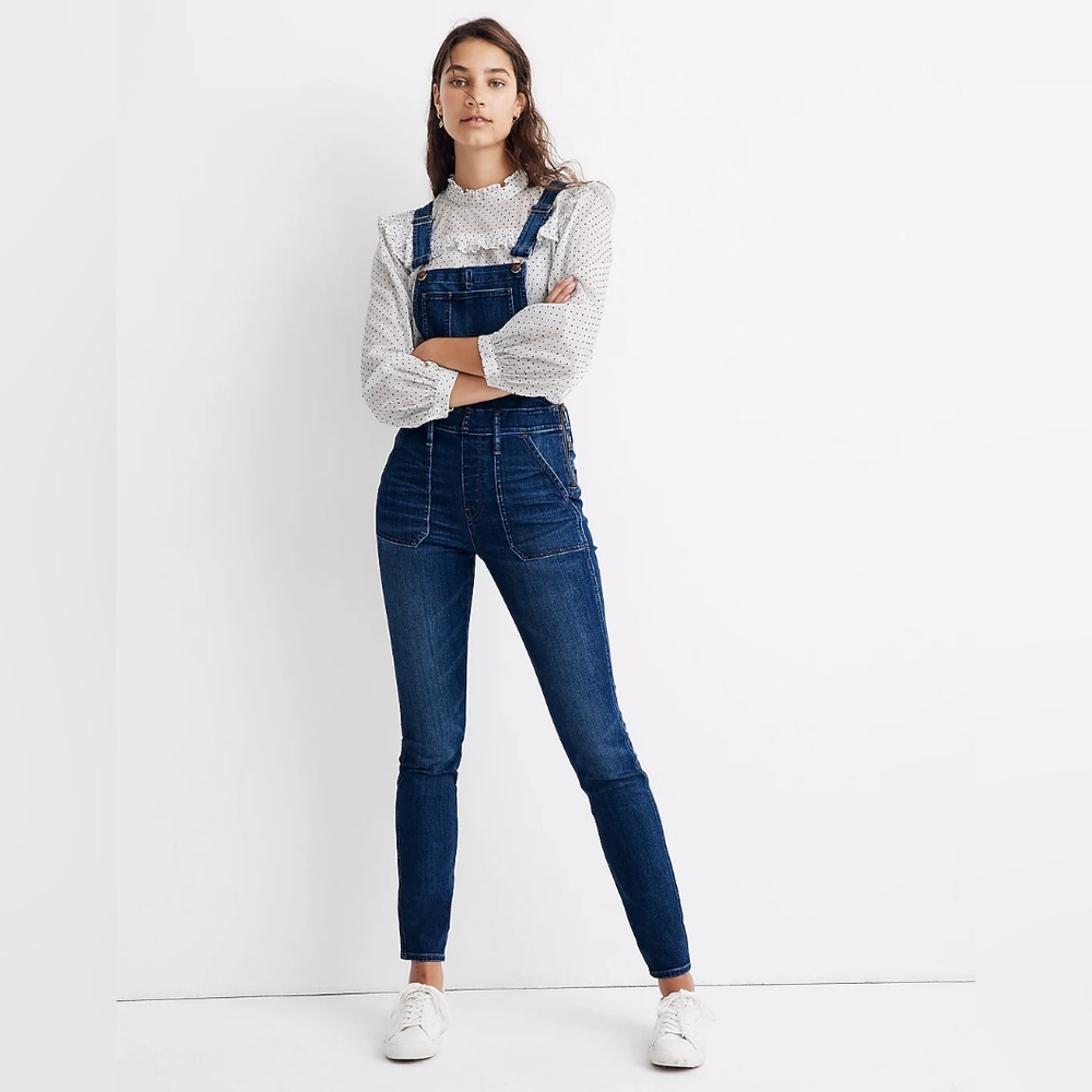Madewell Skinny Overalls in Groveland Wash